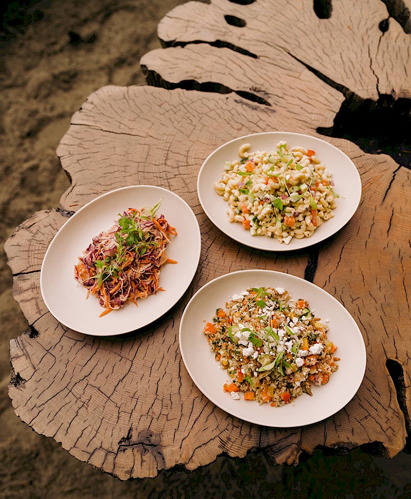 Seasonal Salads at Summer Crab Cookout at Wickaninnish Inn