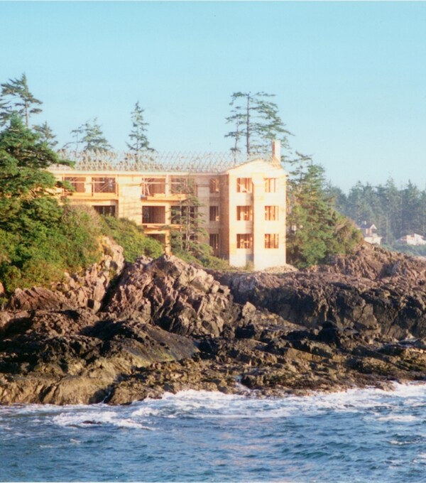 The west facing guest rooms of the Pointe Building still under construction