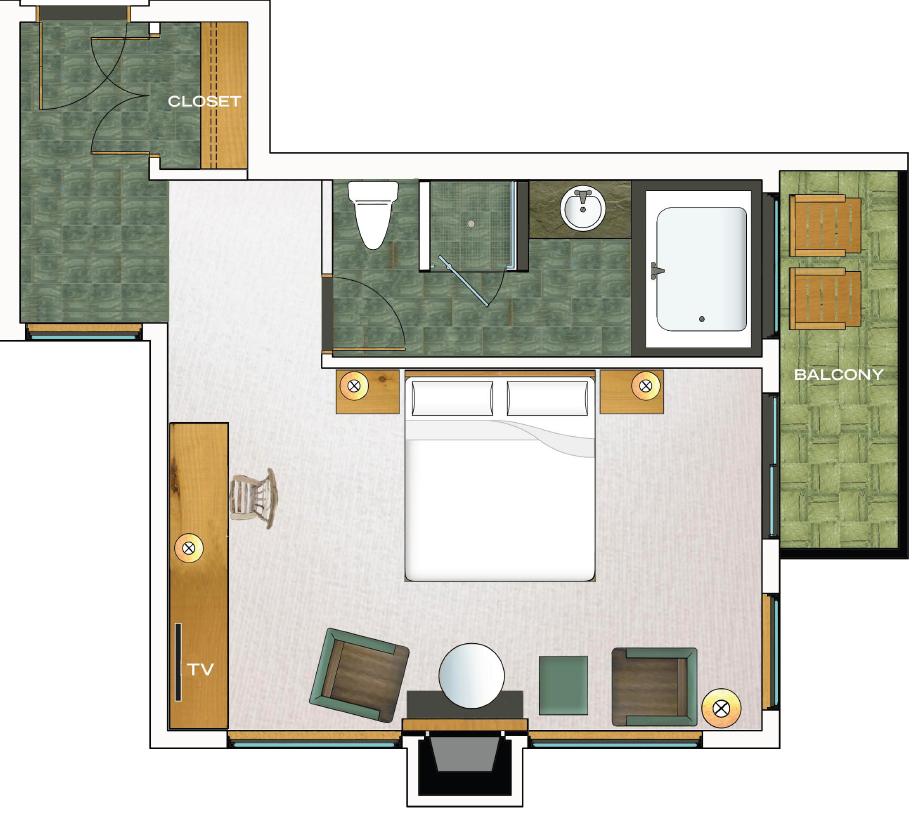 Premier Room floorplan