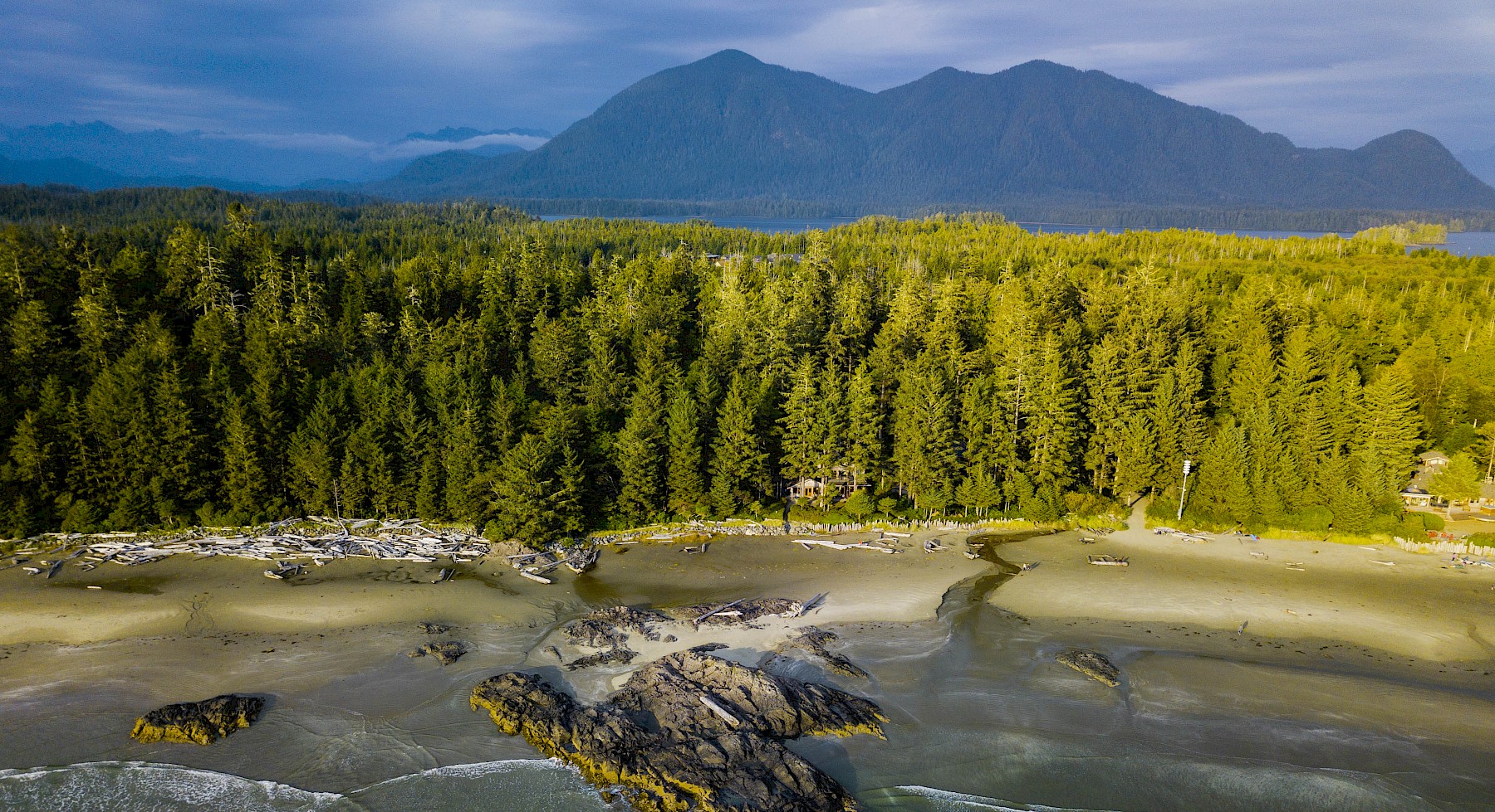 Flying over Tofino